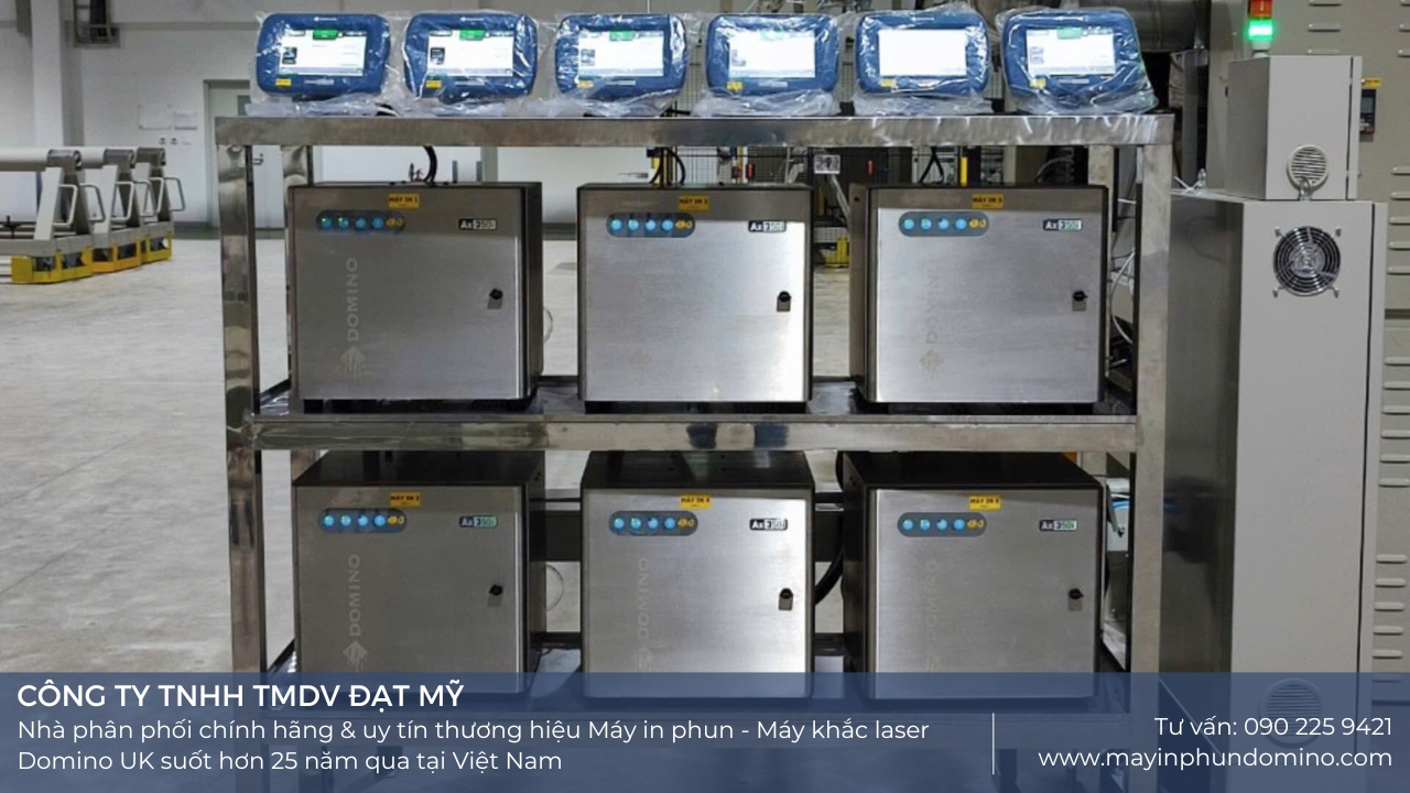 máy in domino ax350i lắp cho merubeni