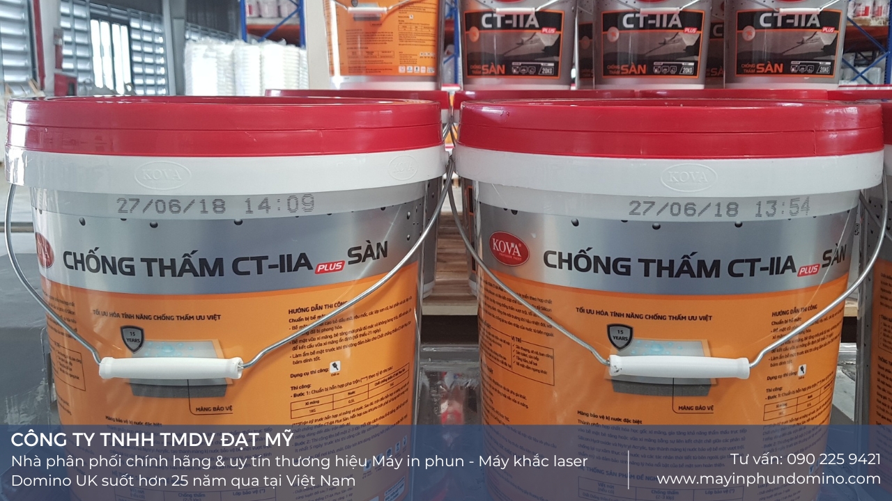 mẫu in phun date lên thùng sơn kova