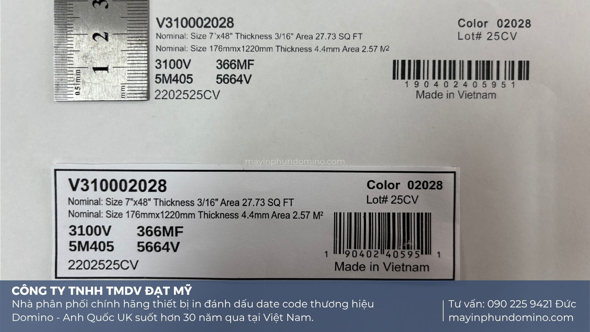 in thông tin ký mã hộp thùng sản phẩm