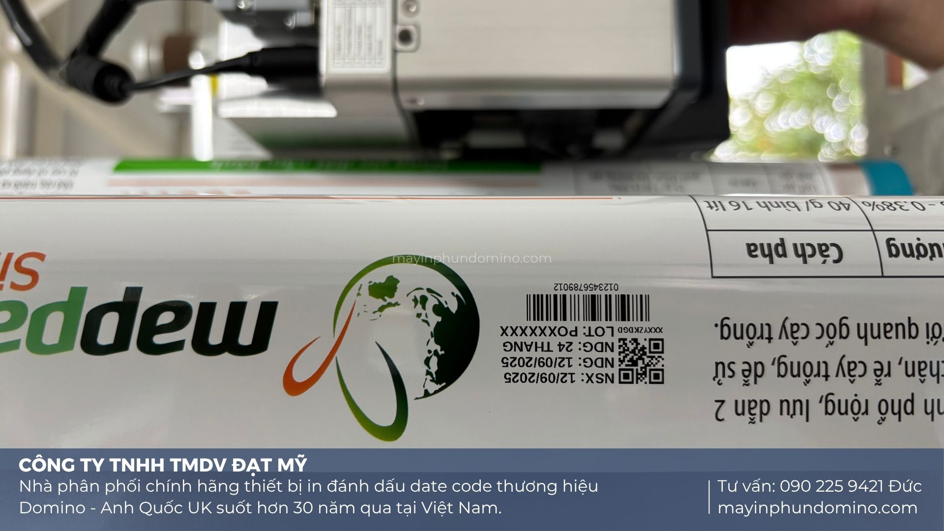 in thông tin barcode cuộn màng sản phẩm
