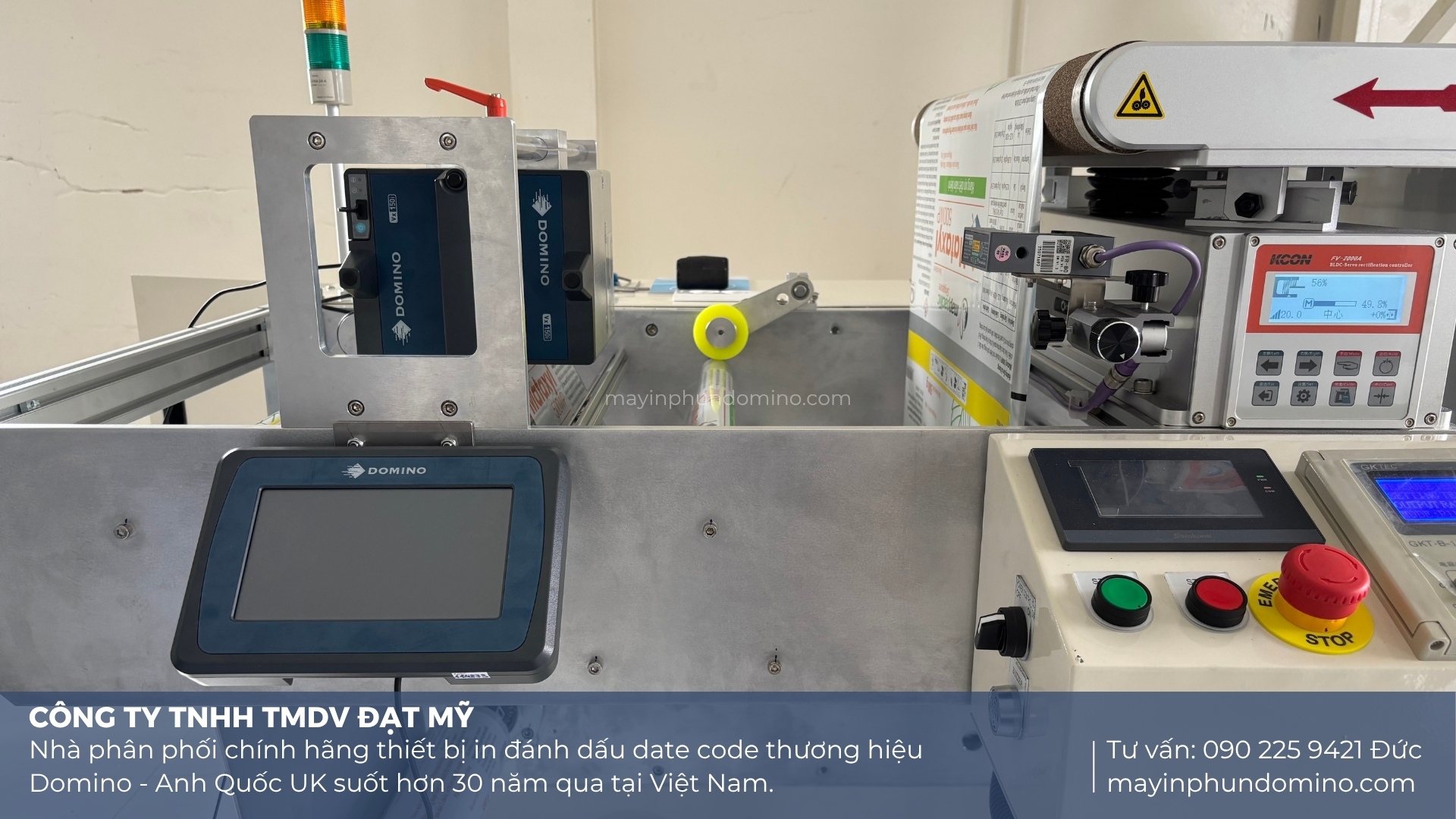máy in date ruy băng công nghiệp domino vx150i